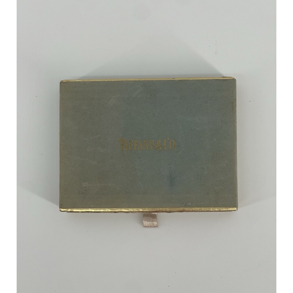 Vintage Tiffany & Co Playing Cards Set Bridge Double Deck Box Gold Case